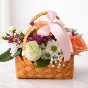 cesto com amor flores delicadas, especialmente criado para celebrar o dia da mãe
