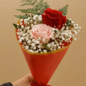 ramo com duas rosas